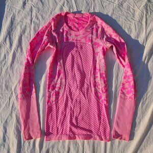 Lululemon Swiftly Tech Long Sleeve Shirt - Heathered Jewelled Magenta Pink -Sz 4